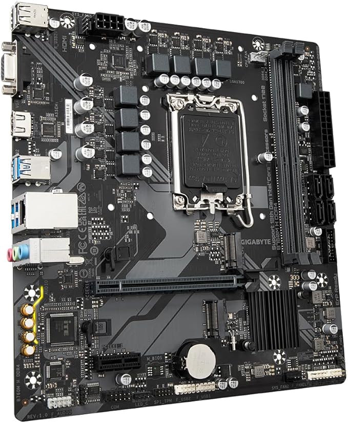 Gigabyte B760M H DDR4 Ultra Durable Motherboard gamingstoreuae Gigabyte B760M H DDR4 Ultra Durable Motherboard gamingstoreuae